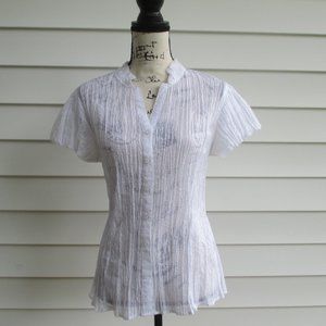 MacDougal & Houston Size XL White Blouse